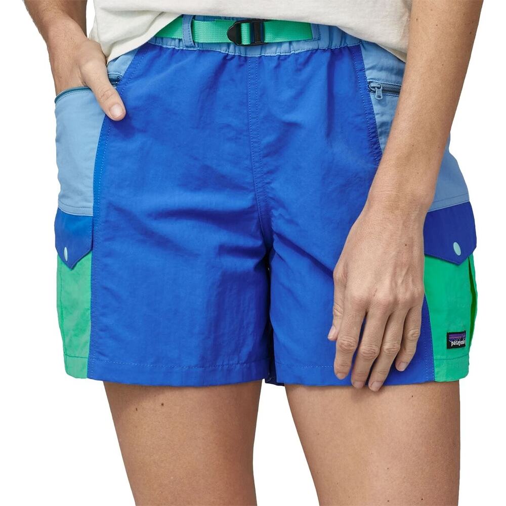 Patagonia Bayou Blue 4" Outdoor Everyday Short, Women's Medium NWT
